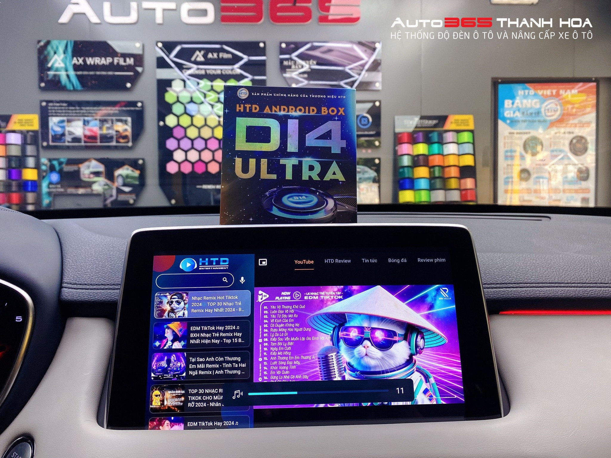 Lắp đặt Android Box thông minh cho xe hơi tại Thanh Hóa