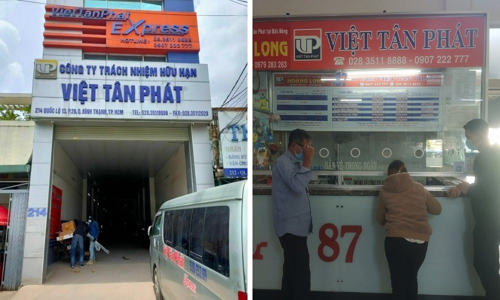 Liên hệ văn phòng Nhà xe Việt Tân Phát để được hỗ trợ
