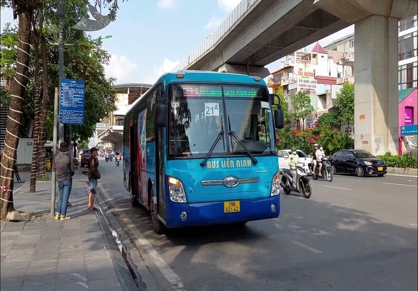 Tìm hiểu lộ trình xe Bus 21A Hà Nội mới nhất/Lợi ích khi đi xe Bus 21A