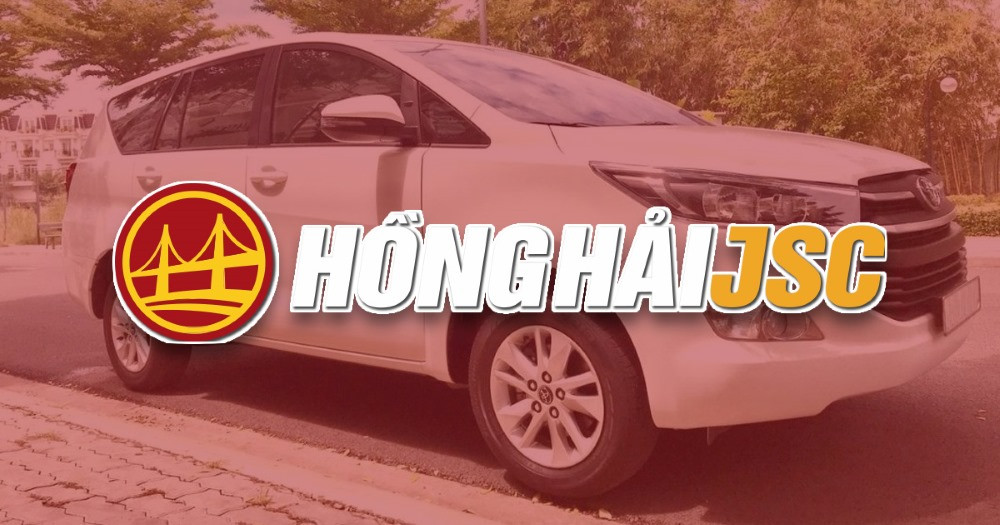 Logo đỏ – vàng nổi bật, dễ nhận diện của hãng Taxi Hồng Hải tại Việt Yên, Bắc Giang