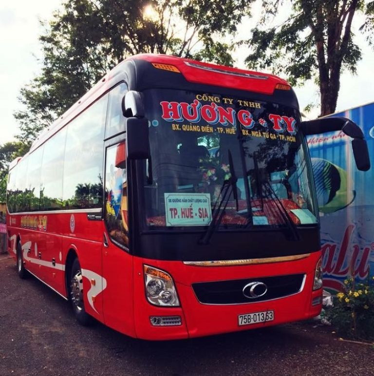 Logo và hình ảnh xe khách Hương Ty