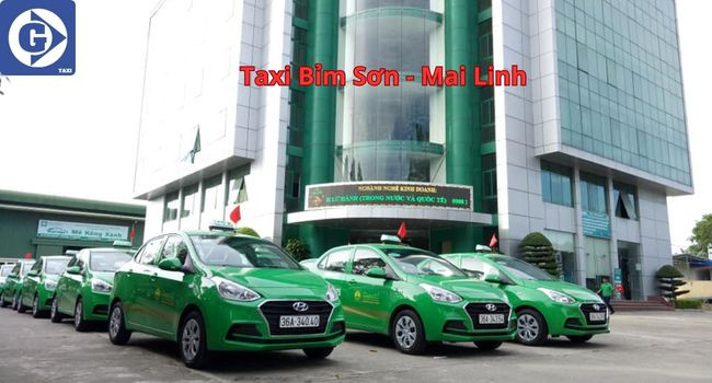 Logo và thông tin liên hệ của Taxi Mai Linh Bỉm Sơn