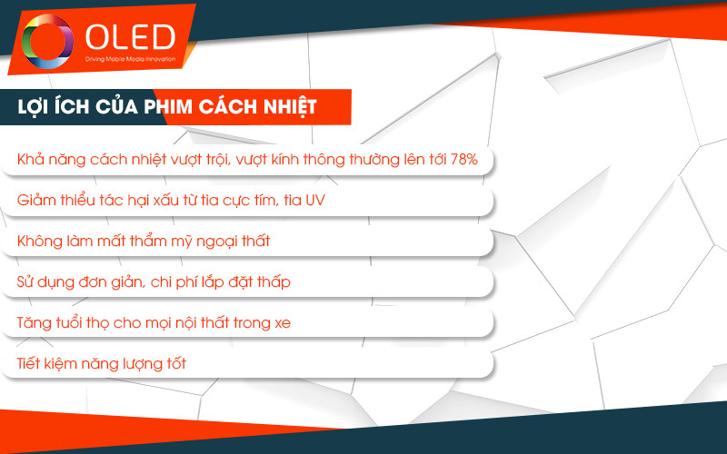Lợi ích của việc dán phim cách nhiệt xe hơi