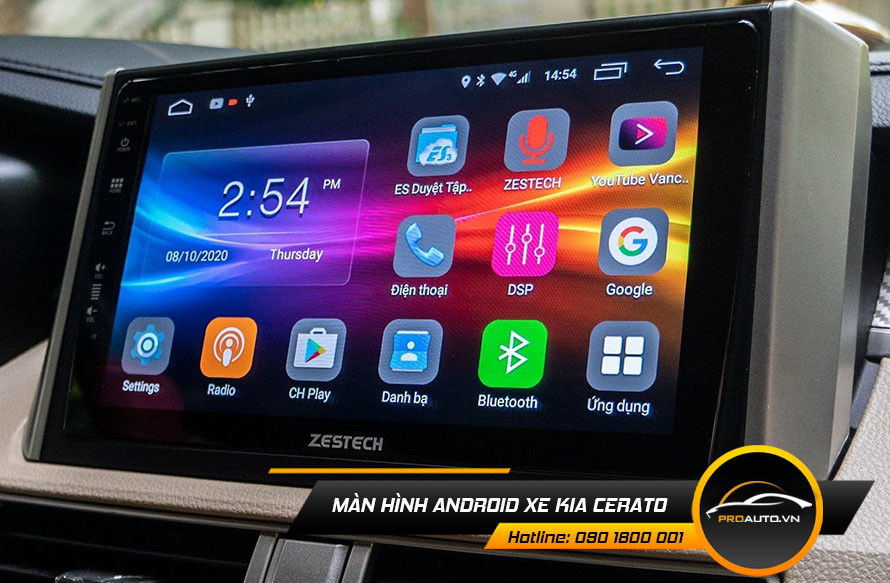 Màn hình Android giải trí cho nội thất xe Kia Cerato