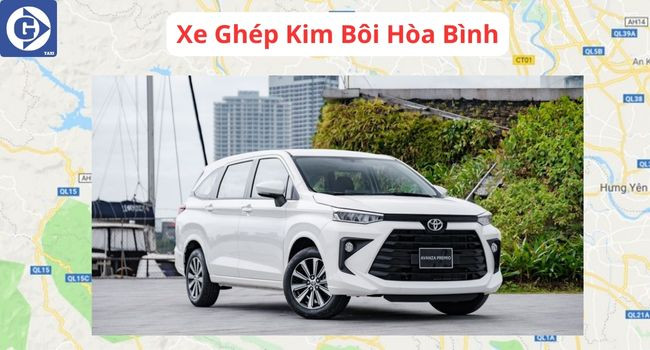 Màn hình chọn chuyến hoặc nhập thông tin đặt xe ghép Kim Bôi