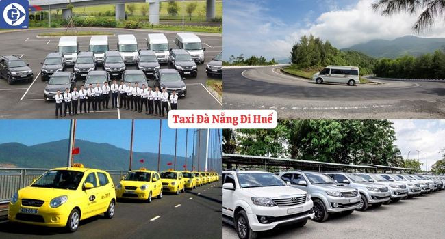 Màn hình giới thiệu dịch vụ taxi Đà Nẵng đi Huế trên ứng dụng di động