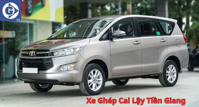 Màn hình hiển thị quy trình đặt Xe Ghép Cai Lậy Tiền Giang qua app