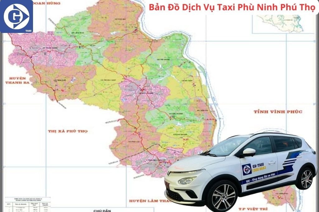 Màn hình hiển thị ứng dụng đặt Taxi Phù Ninh Phú Thọ