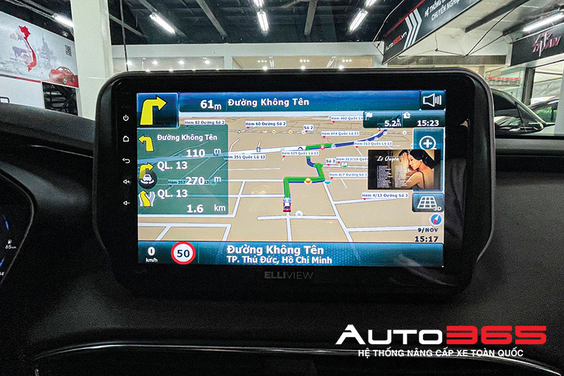 Màn hình ô tô Android tích hợp phần mềm dẫn đường GPS liên tục cập nhật