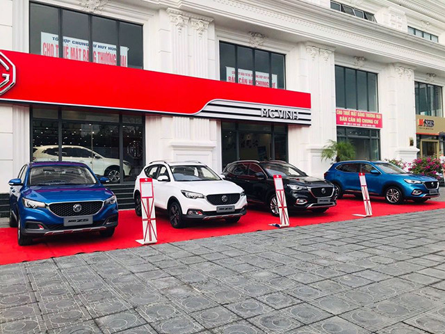 Mặt tiền chính thức của đại lý MG Vinh tại Nghệ An