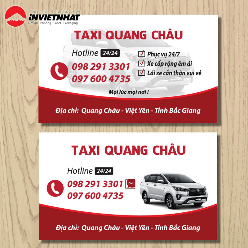 mau card visit xe taxi dep chuyen nghien