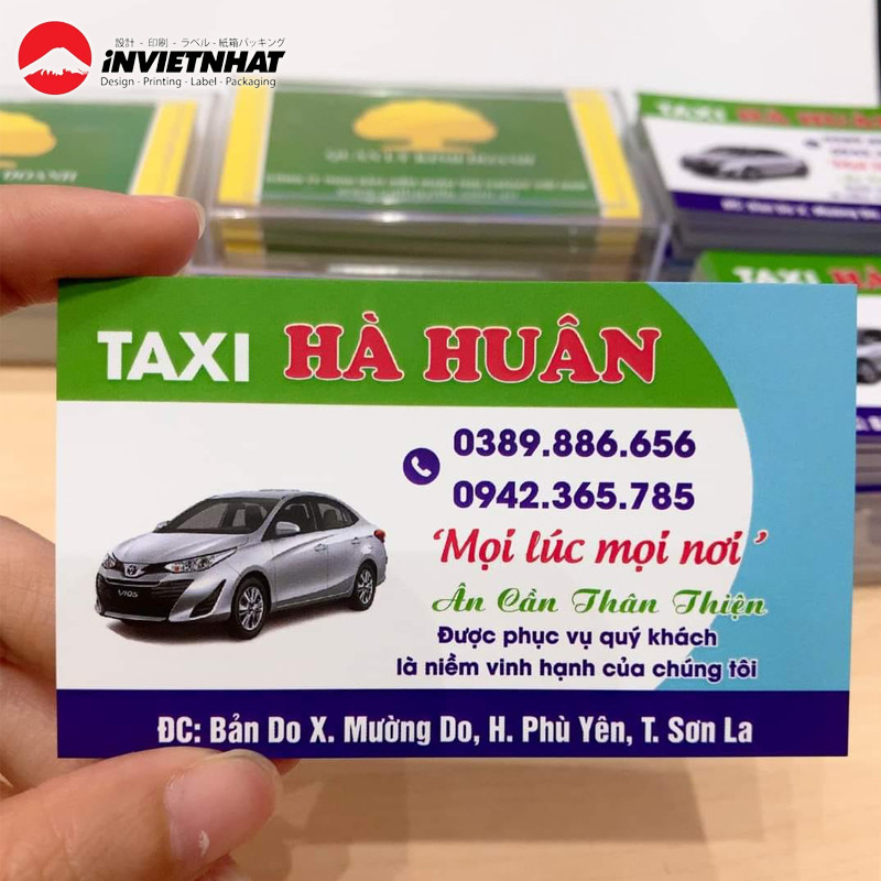 mau card visit xe taxi dep