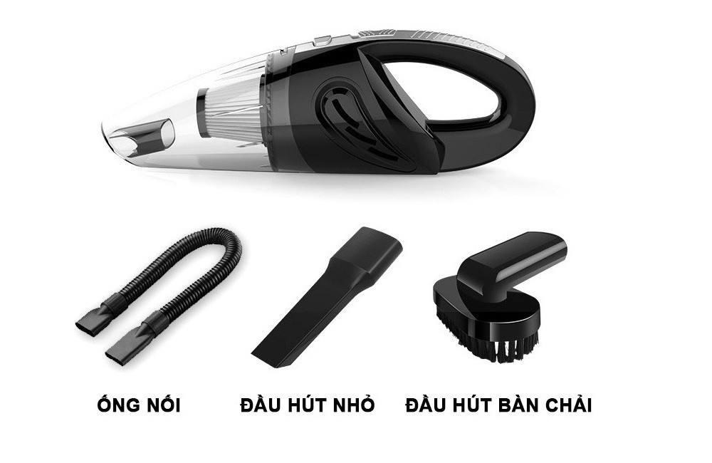 Máy hút bụi ô tô 4 trong 1 Rundong sử dụng công nghệ lốc xoáy