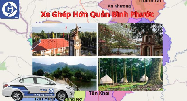 Mô tả ứng dụng đặt xe ghép Hớn Quản Bình Phước trên điện thoại di động
