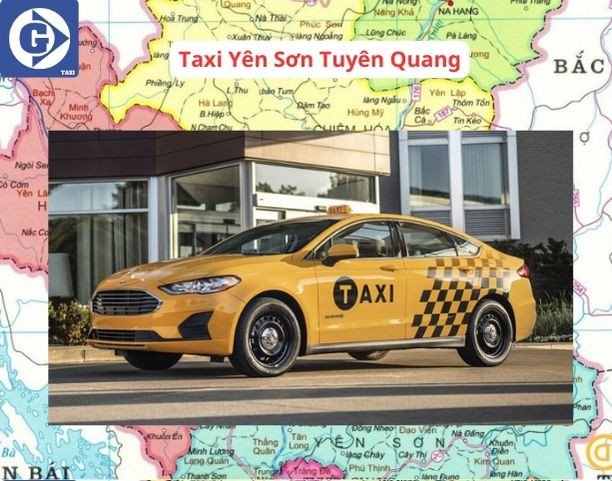 Một chiếc taxi Yên Sơn Tuyên Quang trên đường nông thôn, khẳng định khả năng phục vụ rộng khắp các khu vực.