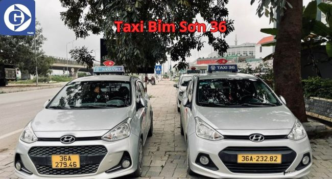 Một chiếc xe của Taxi Bỉm Sơn 36