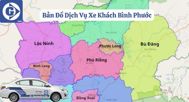 Một chiếc xe khách Bình Phước chuẩn bị xuất bến.
