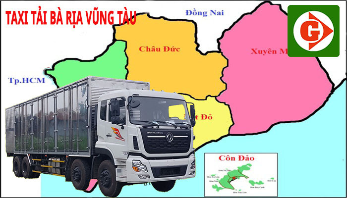 Một chiếc xe tải chuyên chở hàng hóa trên đường đi Vũng Tàu