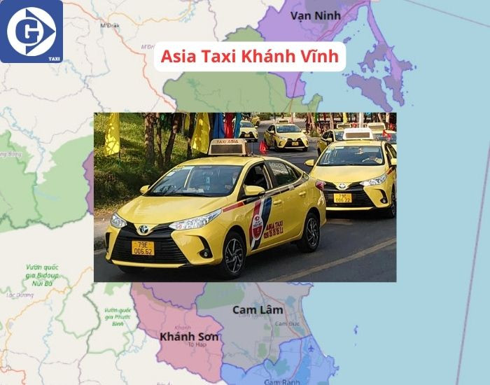 Một chiếc xe Taxi Khánh Vĩnh sẵn sàng phục vụ khách hàng