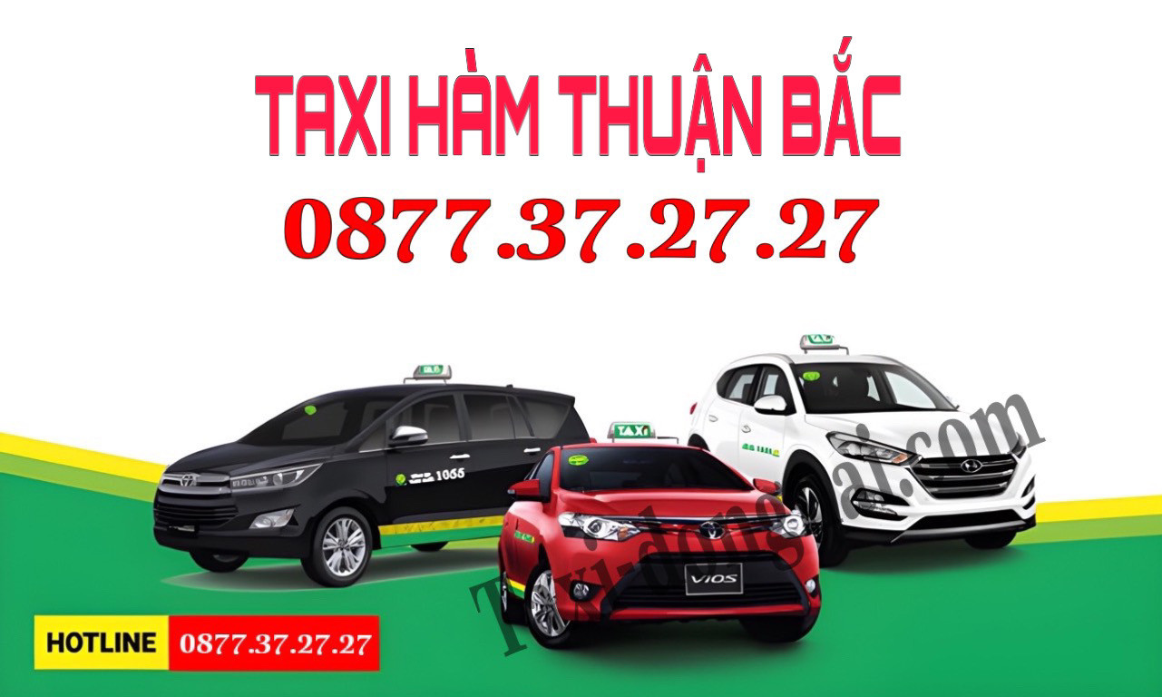 Một chiếc xe taxi màu vàng hiện đại, biểu tượng dịch vụ taxi uy tín tại Hàm Thuận Bắc