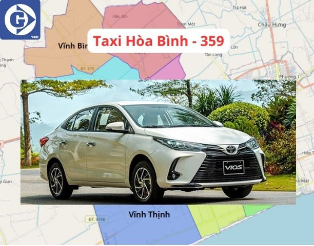 Một chiếc xe thuộc hãng taxi 359 Bạc Liêu