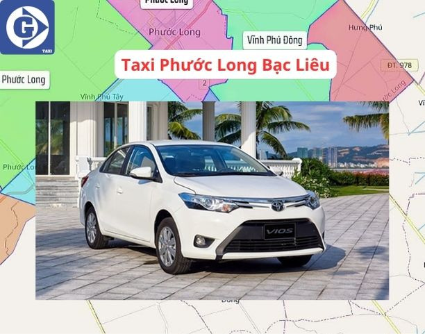 Một chiếc xe thuộc hãng Taxi Phước Long Bạc Liêu sẵn sàng đón khách