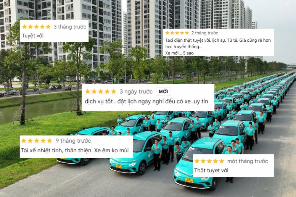 Một vài đánh giá trên Google Maps của Xanh SM về dịch vụ tại Đại Từ Thái Nguyên