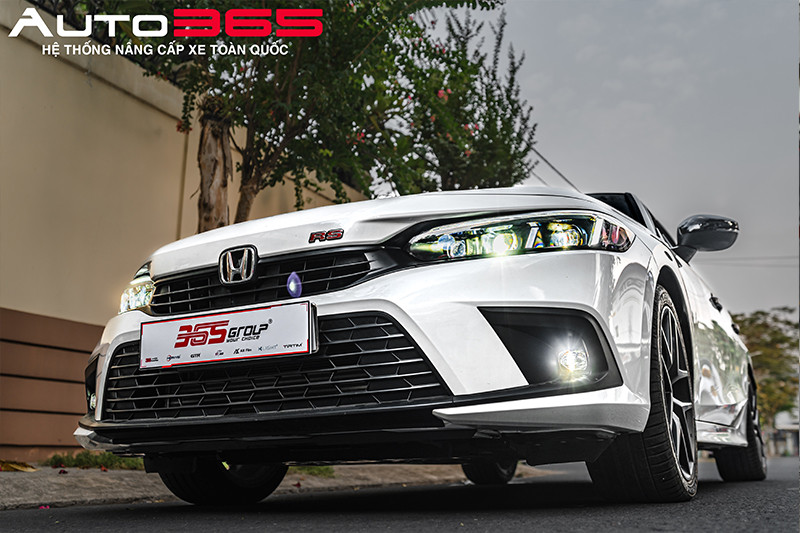 Nâng cấp hệ thống chiếu sáng trên xe Honda Civic