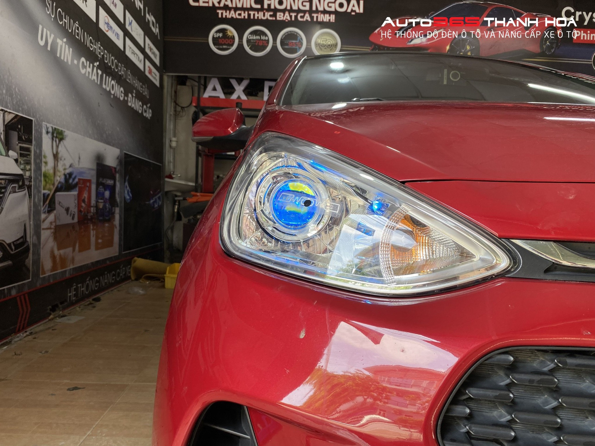 Nâng cấp hệ thống đèn xe hơi tại gara độ xe Thanh Hóa