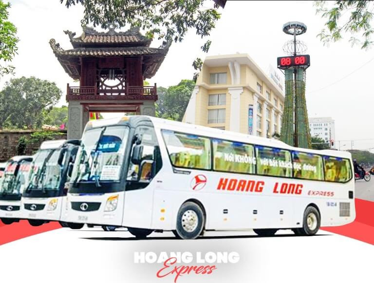 Ngoại thất xe khách Hoàng Long tuyến Quảng Nam Quảng Bình