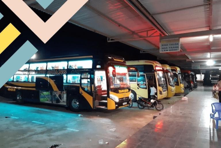 Nhà chờ rộng rãi tại bến xe khách Ninh Thuận