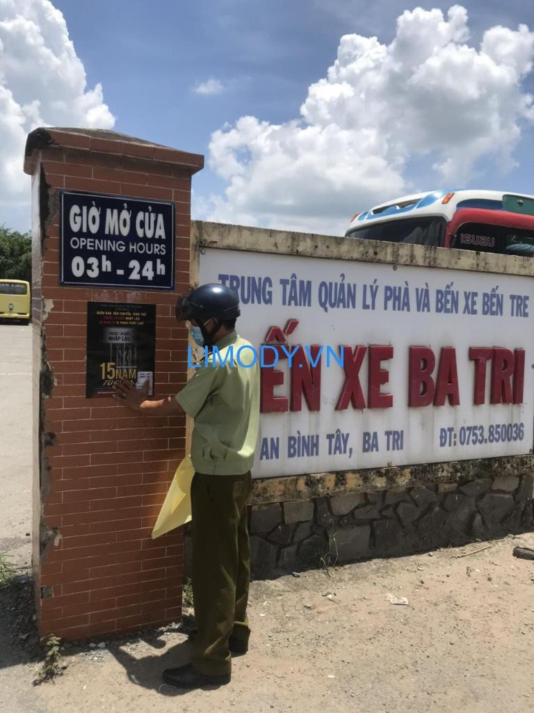 Nhà chờ rộng rãi và hiện đại tại Bến Xe Ba Tri