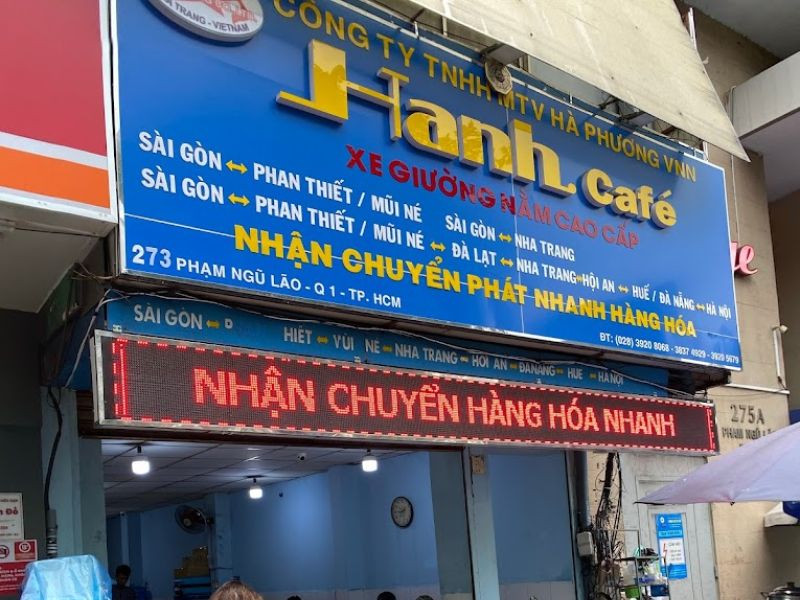 Nhà xe Hạnh Cafe với đội xe đa dạng phục vụ nhiều tuyến
