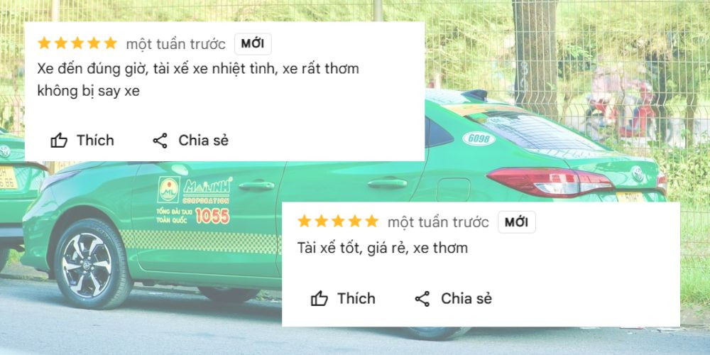 Nhận xét của khách hàng về dịch vụ Mai Linh tại Hải Phòng cho thấy sự tin cậy và hài lòng