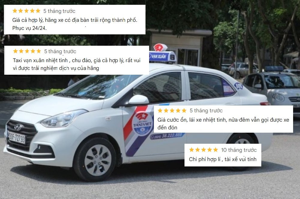 Những đánh giá 5 sao từ khách hàng về trải nghiệm dịch vụ taxi Vạn Xuân ở Đô Lương