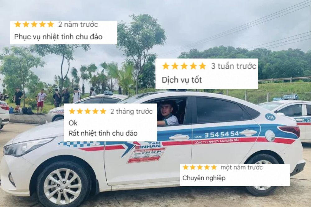 Những đánh giá của khách hàng về dịch vụ của taxi Bình An tại Đại Từ Thái Nguyên