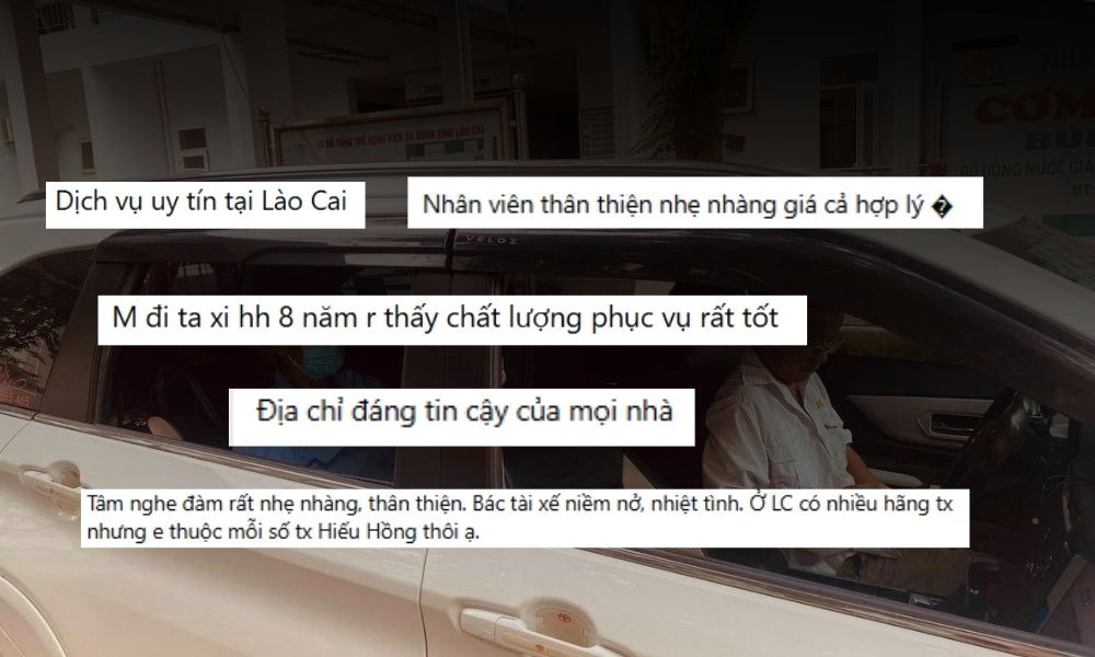 Những đánh giá tích cực dành cho taxi Hiếu Hồng Lào Cai