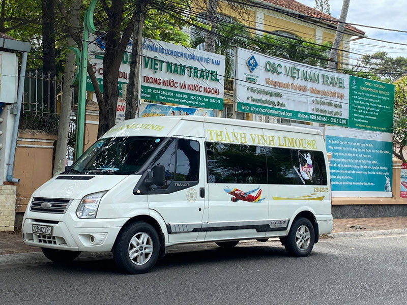 Nội thất sạch sẽ của xe Thành Vinh đi Hồ Tràm