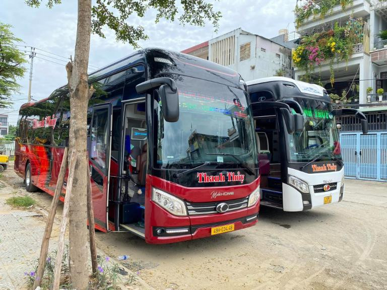 nội thất tiện nghi của xe giường nằm Thanh Thủy