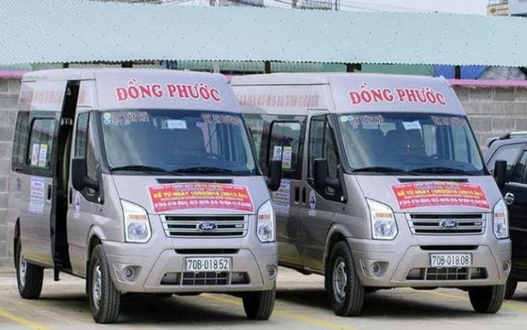 Nội thất tiện nghi và hiện đại trên xe khách Đồng Phước Tây Ninh
