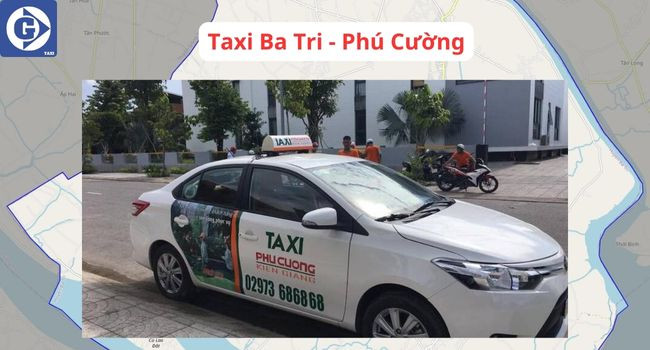 Nội thất xe taxi Phú Cường sạch sẽ tại Ba Tri