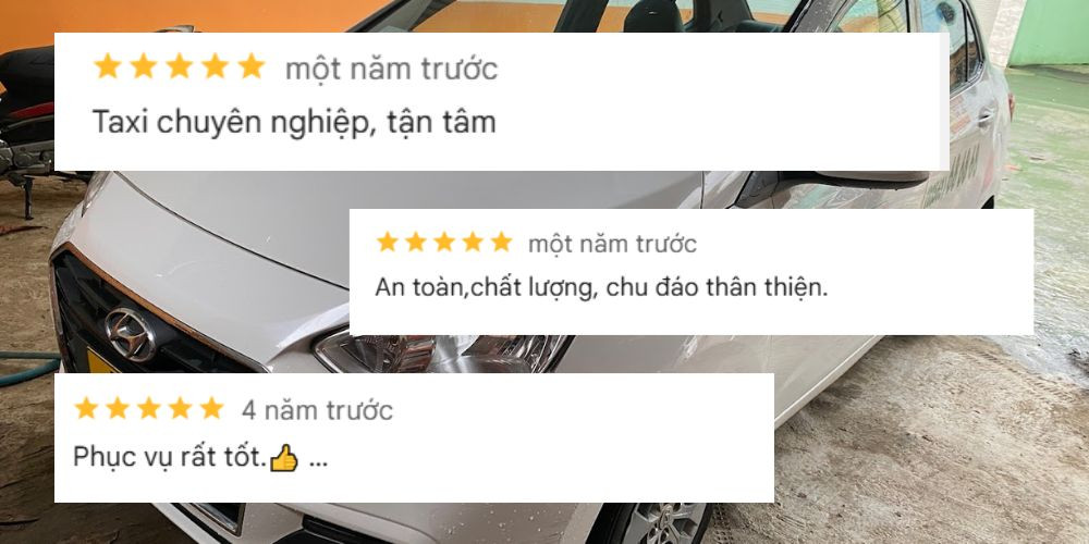 Phản hồi của khách hàng thể hiện sự hài lòng về Sun Taxi Nha Trang