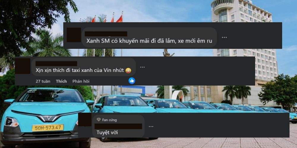Phản hồi của khách hàng về dịch vụ taxi Xanh SM đang triển khai ở Đắk Lắk