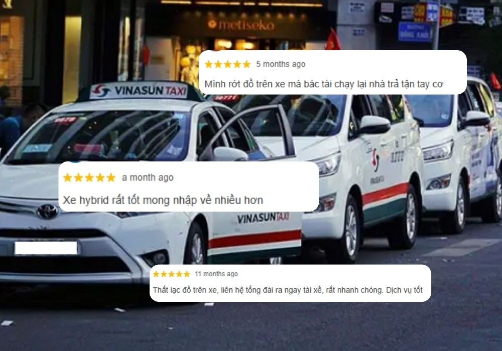 Phản hồi tích cực từ khách hàng về chất lượng dịch vụ taxi Biên Hòa giá rẻ của Vinasun.