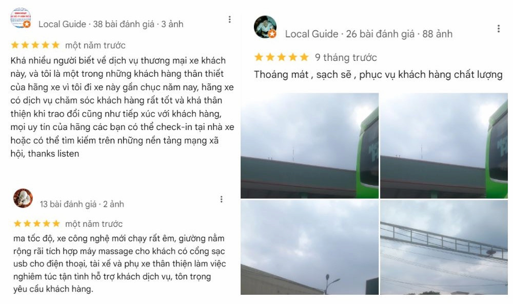 Phản hồi tích cực từ khách hàng về dịch vụ Nhà xe Đức Đạt