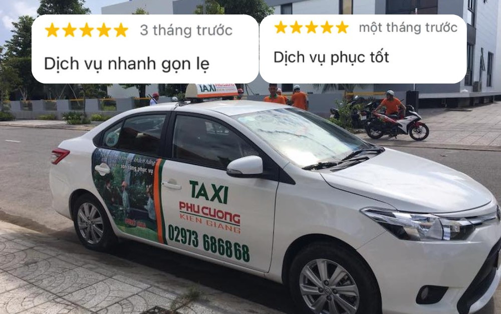 Phản hồi tích cực từ khách hàng về taxi Phú Cường Kiên Giang ở Tân Hiệp