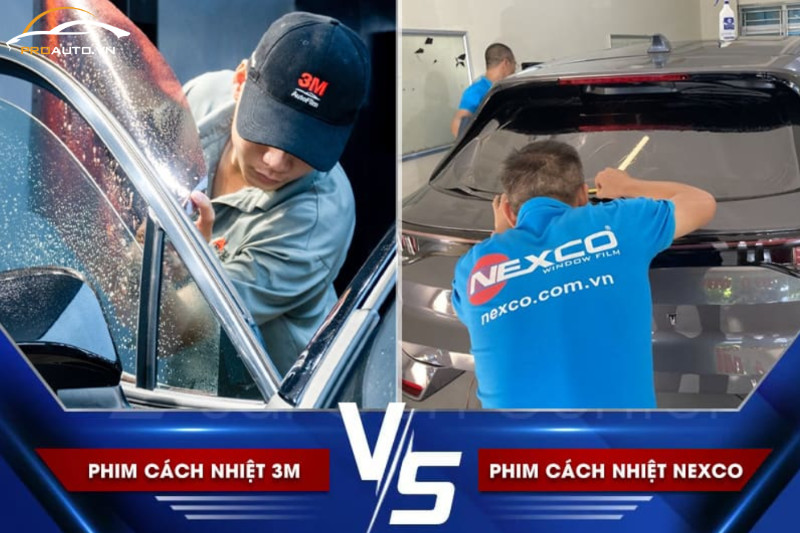 Phân tích so sánh chi tiết phim cách nhiệt 3M và Nexco cho ô tô