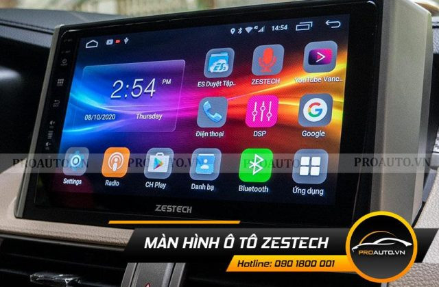 Phiên bản màn hình Android Zestech Z800 New với hiệu năng được cải thiện.