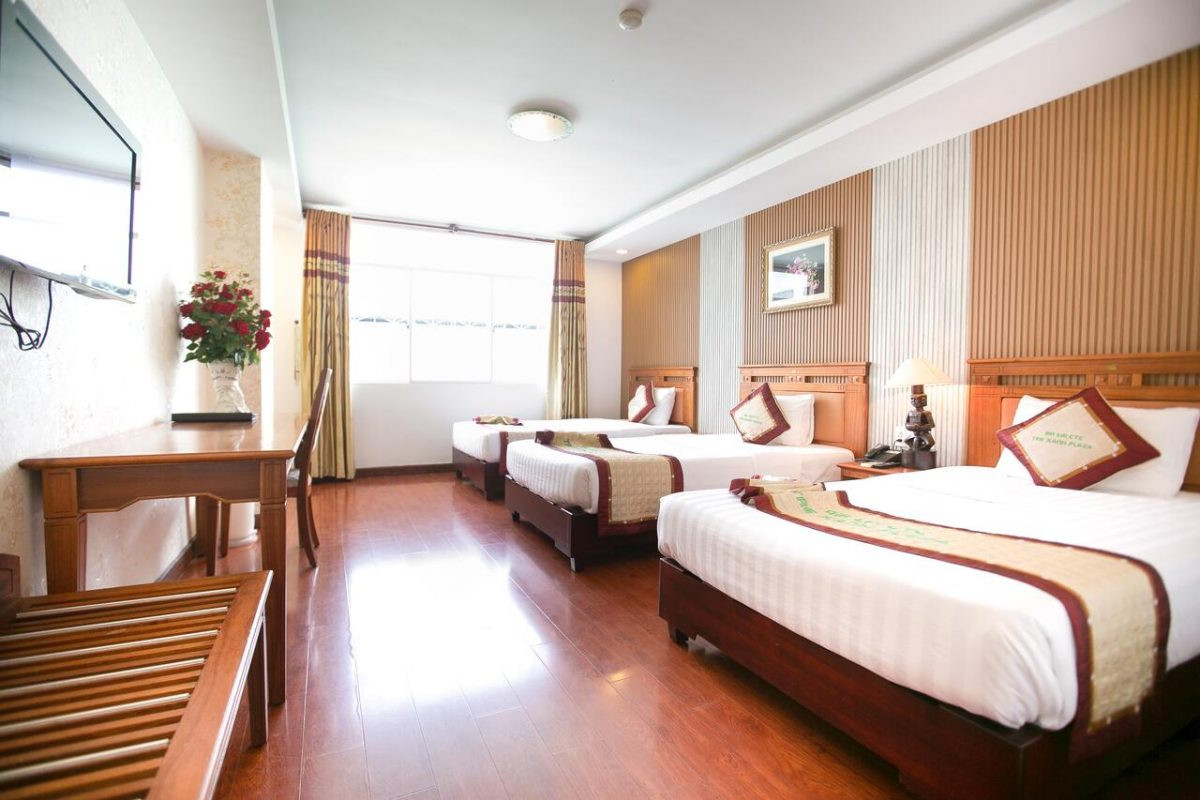 Phòng nghỉ tiện nghi tại Khách sạn Tre Xanh Gia Lai
