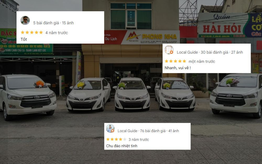 Phong Nha được khách hàng đã sử dụng dịch vụ đánh giá cao về tốc độ phục vụ
